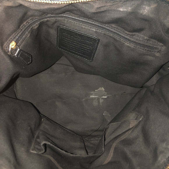 Coach Black Leather Bag - Picture 5 of 8